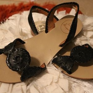 Jack Rogers Black Slip-On Sandals